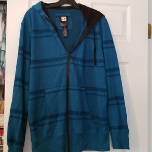 6/$20.     Mens OP hooded  zip up jacket